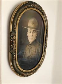 framed soldier picture