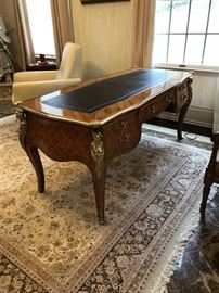 French Louis 16th style bureau Plat Desk $9000
