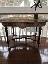 Italian Inlaid Table/Desk 1 drawer $2,500