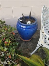 cobalt flower pot
