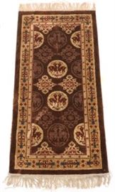 Fine Pure Silk HandKnotted Chinese Pictorial Carpet 