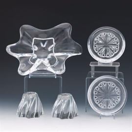 Five Baccarat Crystal Table Objects 