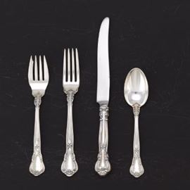 Gorham Sterling Silver Dinner Service for Eight, 