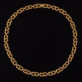 Henry Dunay Gold and Diamond Necklace 