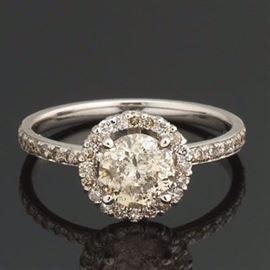 Ladies 1.11 ct Diamond Engagement Ring 