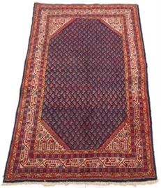 SemiAntique Fine HandKnotted Mir Saraband Carpet 
