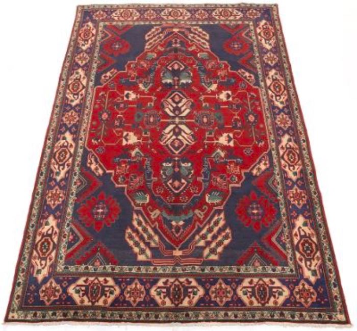 SemiAntique Fine HandKnotted Tabriz Carpet 