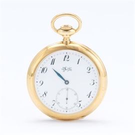 Tiffany  Co. 18k Gold Pocket Watch 