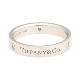 Tiffany  Co. Platinum and Diamond Band 
