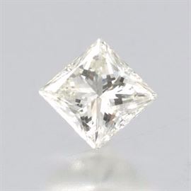 Unmounted 1.00 Carat Square Cut Diamond, GIA Report 