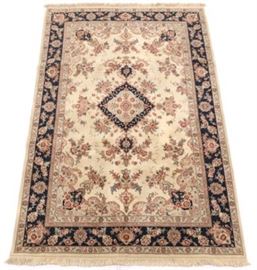 Very Fine HandKnotted Silk and Wool Tabriz Carpet 