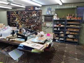 Lots and lots of frames, big and small.