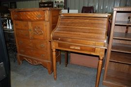 Antique Desk and Dresser