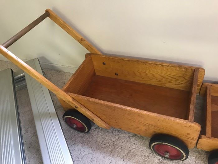 Home made Wooden Push Cart