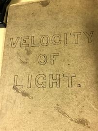 Velocity of Light Book