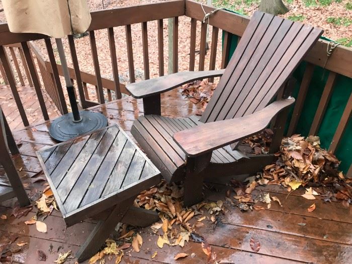 Adirondack Chair/Ottoman 