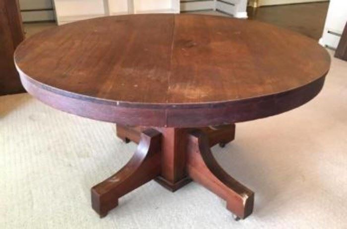 Antique Oak Mission Table