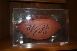 SIGNED CHARLIE BATCH FOOTBALL 
