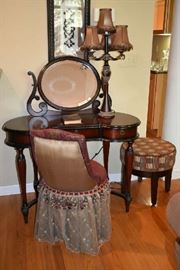 VANITY, LAMP, VANITY CHAIR, STOOL
