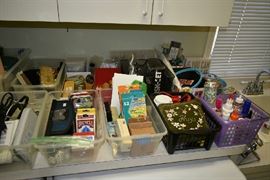 PLAYING CARDS, SEWING NOTIONS, ART SUPPLIES