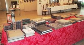 Rare Books Tom Lea's King Ranch, SIGNED Eugene Field, 2 rare nautical books SIGNED by William K. Vanderbilt (of THE Vanderbilts), Rare 3 vol. set of Turner's Gallery (1880).  37 vol. Shakespeare by Limited Editions Club (1939) plus more LEC's from the 1930's and 40's inc. Walden (SIGNED by Edward Steichen), Pilgrim's Progress (illust. by Blake).   Lots of book sets, and lots of sets of leather-bound magazines 1830's to 1880's (Punch, Scribner's Monthly, etc.)