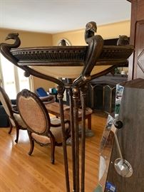 Egyptian style floor lamp
