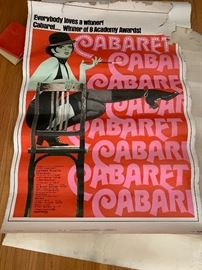 Vintage large Cabaret movie poster