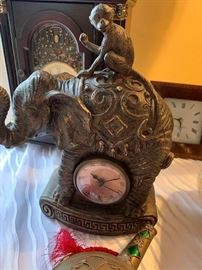 Bombay Company elephant clock