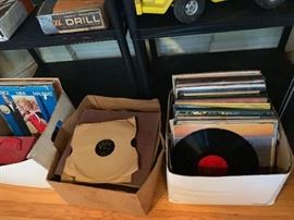Vintage vinyl records