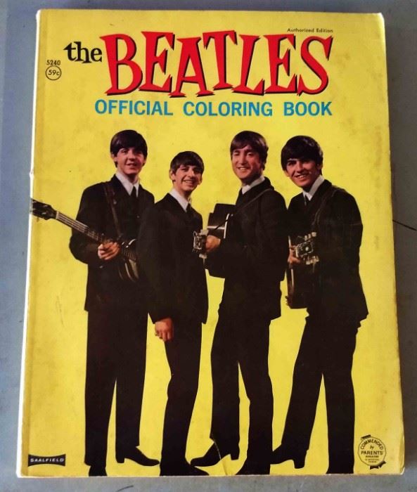Original 1960s Beatles Coloring Book