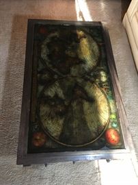 World Map coffee table attributed to Maison Jansen.
