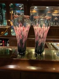 Pair of John Lotton vases - huge and spectacular