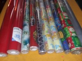 Huge Lot of Christmas Wrapping Paper.