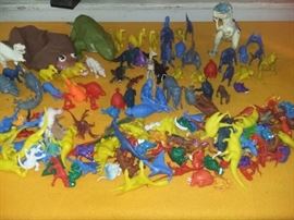 Huge Lot of Plastic Dinosaurs