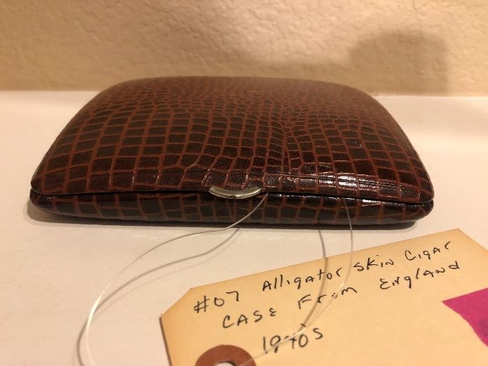Alligator Skin Cigar Case