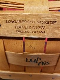 Longaberger baskets! Lots of them, see pictures...keep scrolling!