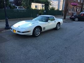 Corvette: 40th Anniversary, 34,000 miles, Mint. White on White  New Battery, New Tires, Mint Condition inside and out ...well loved! Always garaged