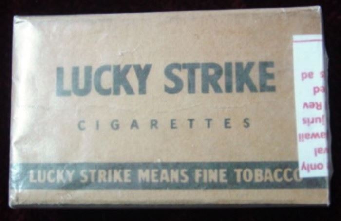 WWII Era Unopened Pack Of Lucky Strike Cigarettes