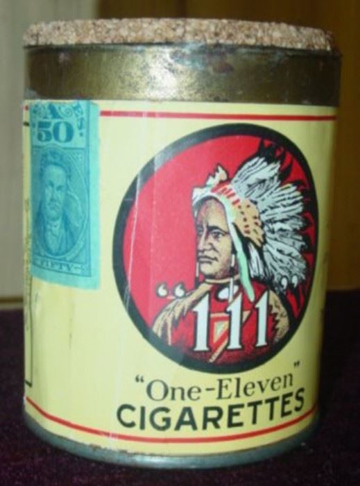 WWII Era One-Eleven Cigarettes Can