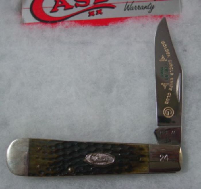 1988 Case XX Knife - Golden Circle Knife Club Jackson,TN - Serial #24 of Only 44 Made