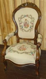 Needlepoint Parlor Chair