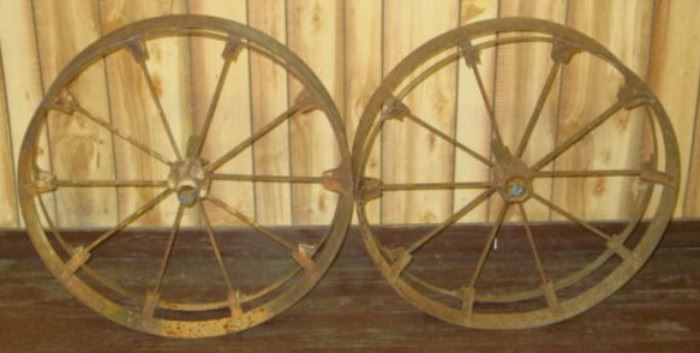 Pair of Iron Wheels
