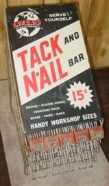 Metal Atlas Tack & Nail Hardware Store Display Rack