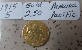 Rare 1915-S Panama Pacific Gold $2.50 Coin