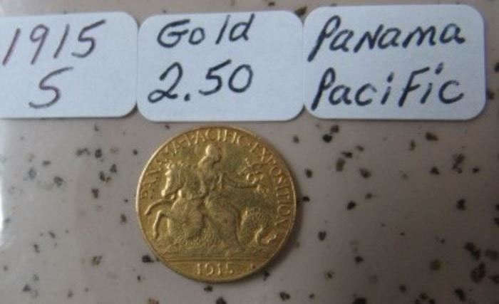 Rare 1915-S Panama Pacific Gold $2.50 Coin