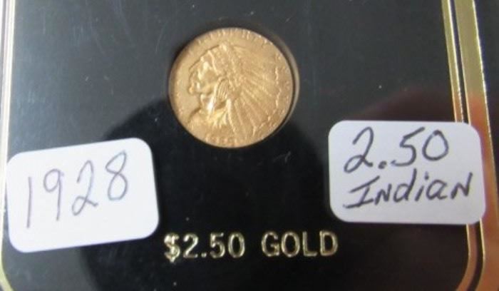 1928 Gold $2.50 Indian Head Coin