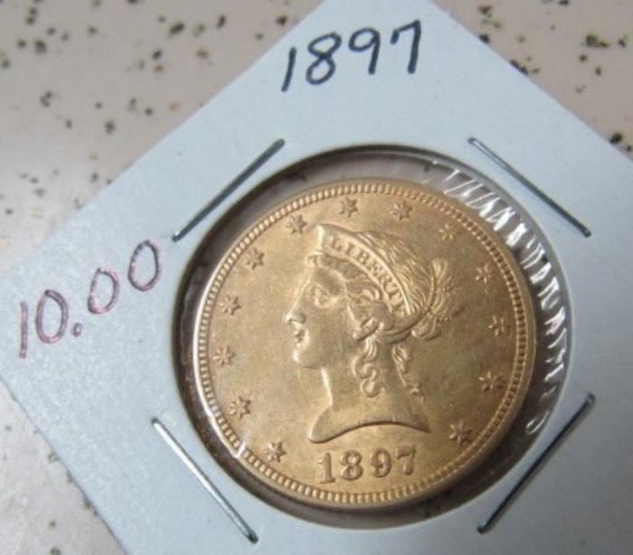 1897 Gold $10.00 Coin