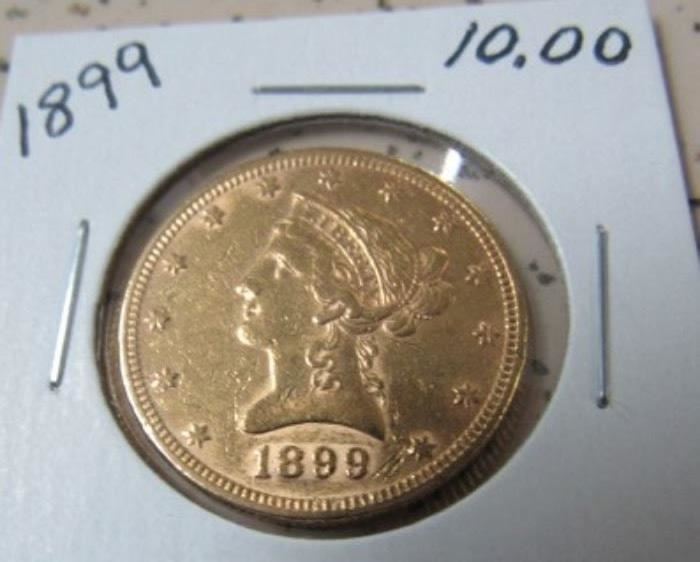 1899 Gold $10.00 Coin