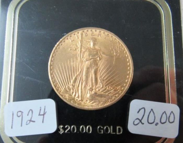 1924 Gold $20.00 Coin