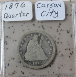 1876 Carson City Quarter